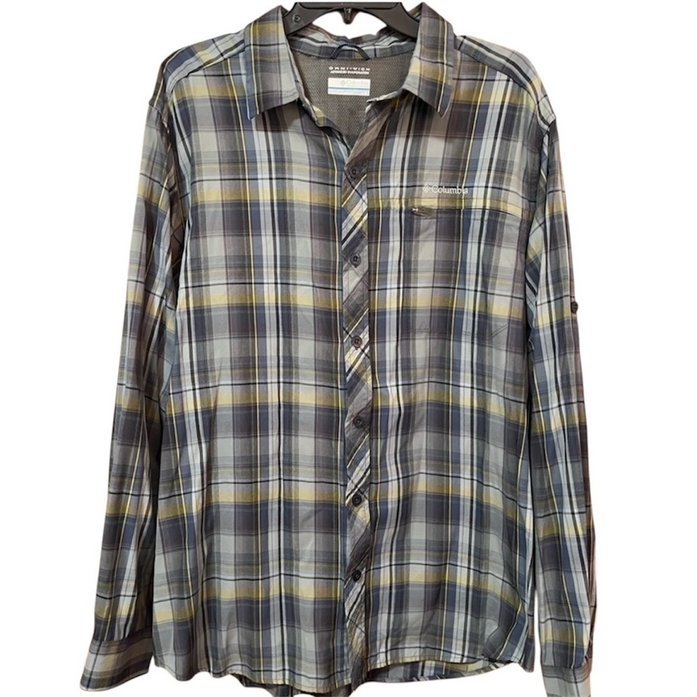 Columbia Vented Omni-Wick Long Sleeve Wicking Outdoor Shirt Size L